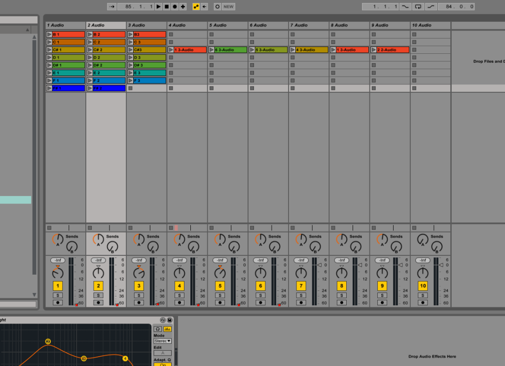 Screen shot - Ableton Live